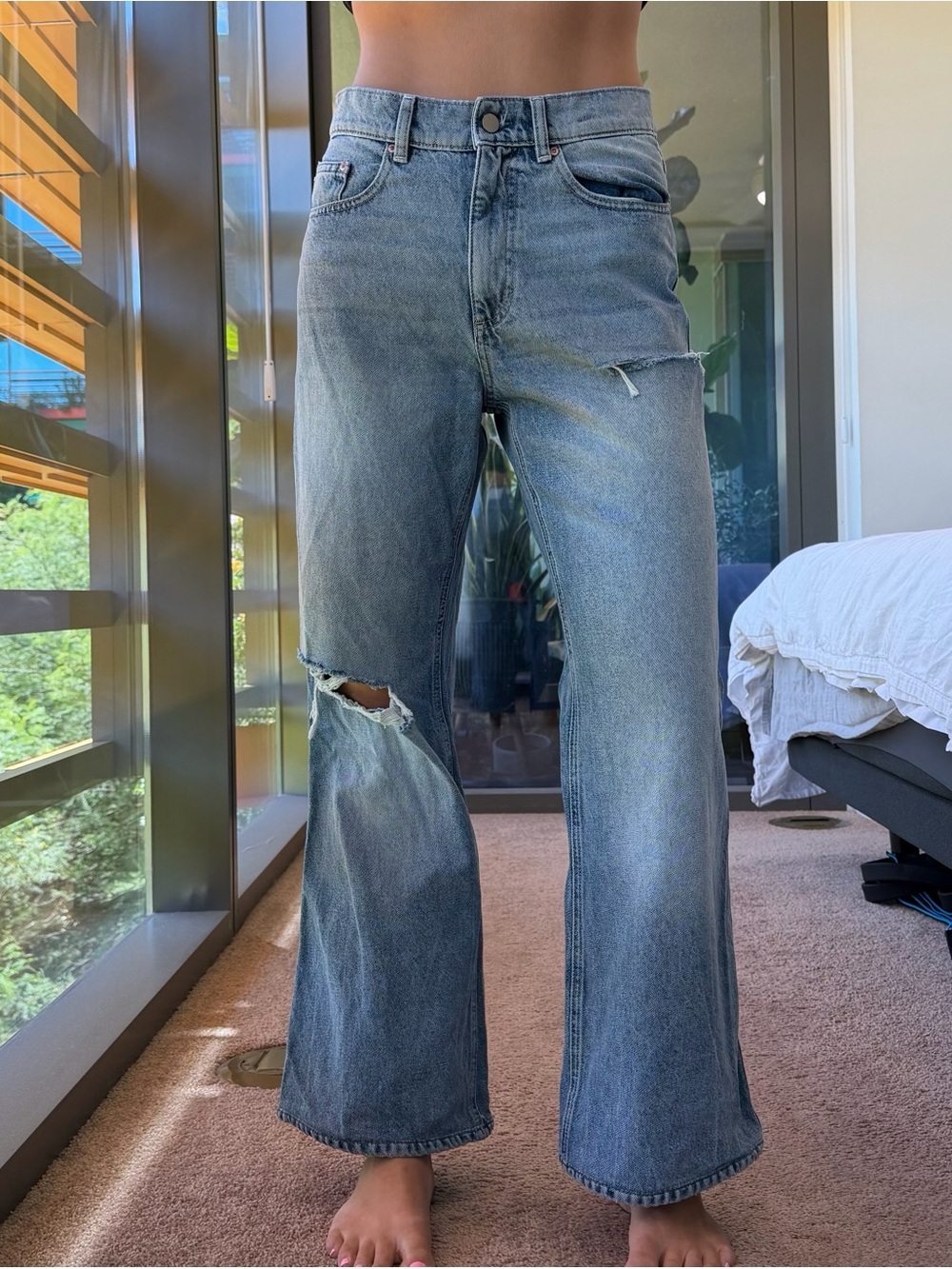 DL1961 Desi Boot Distressed Jeans